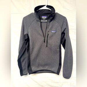 Patagonia Men’s  Performance Better 1/4 Zip Sweater Grey/ Black Size XS
